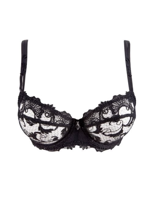Dressing Floral reggiseno a balconcino, nero LISE CHARMEL