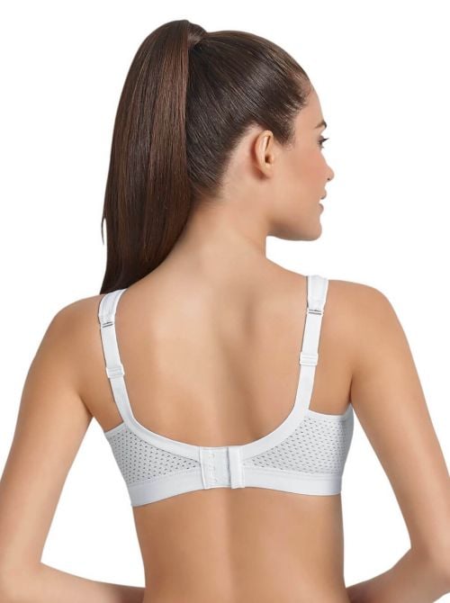 5529 reggiseno sportivo senza ferretto, bianco
