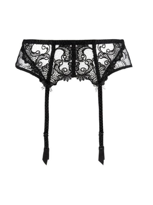 Dressing Floral reggicalze, nero LISE CHARMEL