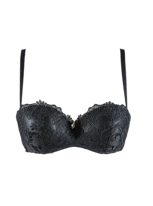 Dressing Floral reggiseno a fascia, nero LISE CHARMEL