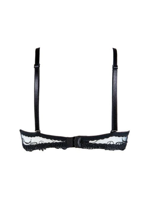 Dressing Floral bandeau bra, black