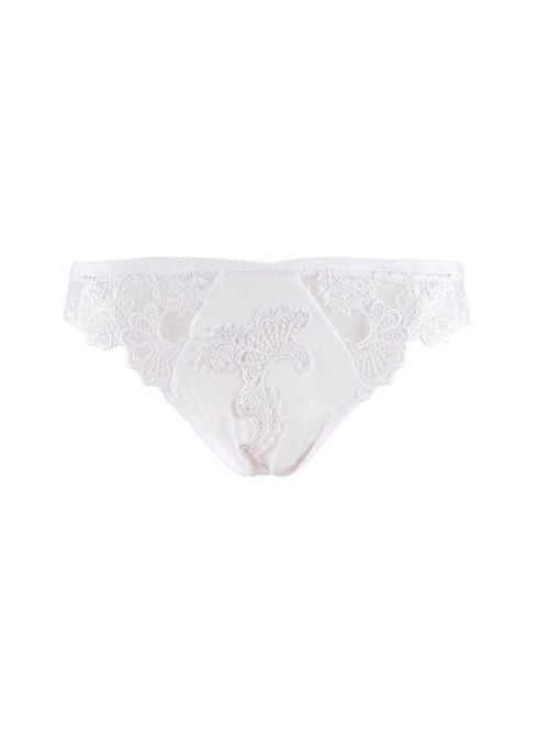 Dressing Floral tanga, bianco