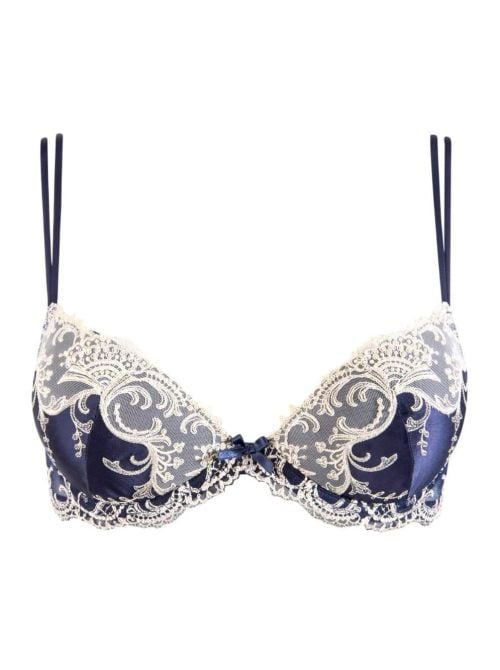 Splendeur Soie reggiseno imbottito, splendeur marine