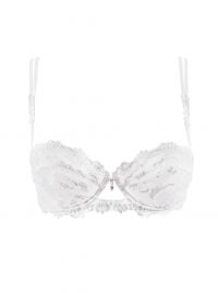 Dressing Floral reggiseno a balconcino, bianco
