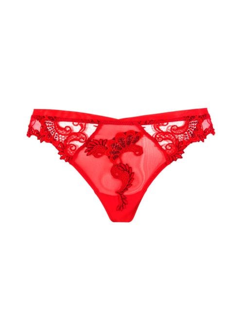 Dressing Floral tanga, rosso