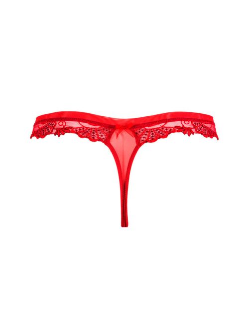 Dressing Floral tanga, rosso