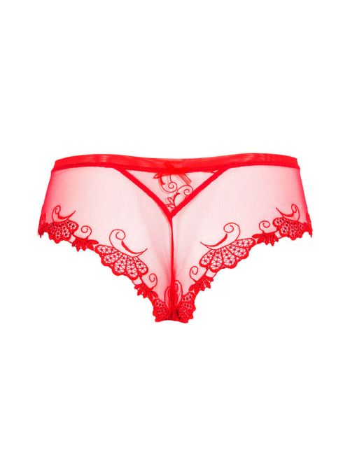 Dressing Floral coulotte, rosso