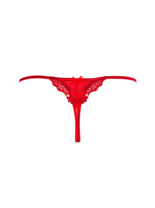 Dressing Floral Sexy thong, red