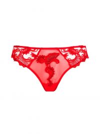 Dressing Floral slip seduction, rosso