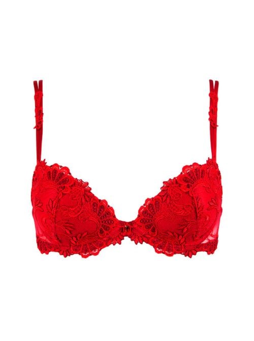 Dressing Floral reggiseno coque, rosso