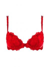 Dressing Floral reggiseno coque, rosso