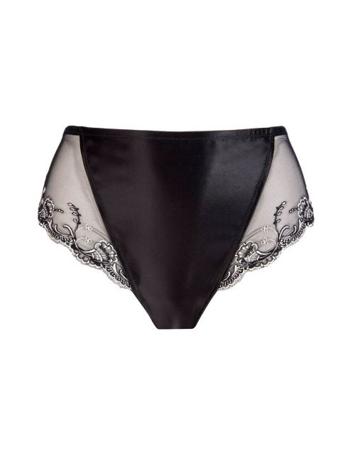 Splendeur Soie slip a vita alta, splendeur noir