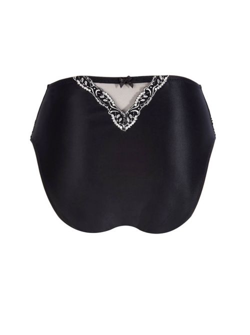 Splendeur Soie slip a vita alta, splendeur noir