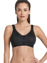 5523 front closure - non-wired bra, black