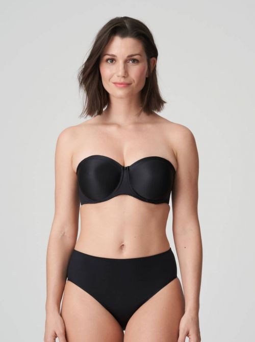 Satin bandeau bra, black PRIMADONNA