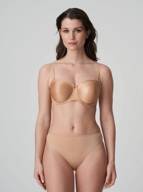 Satin slip, cognac PRIMADONNA