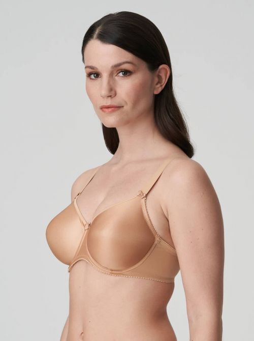 Satin Reggiseno con ferretto, cognac