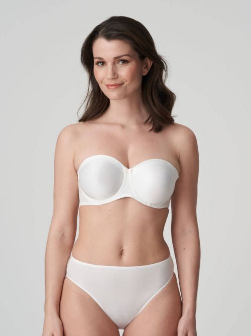 Satin bandeau bra, ivory PRIMADONNA