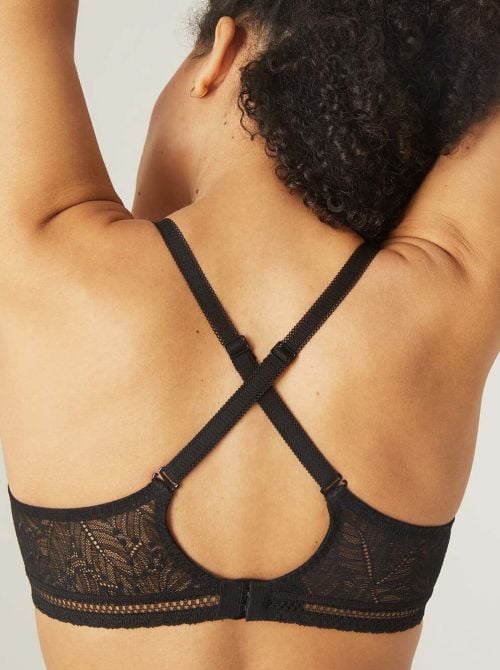 Comete Reggiseno con ferretto coppe profonde, nero