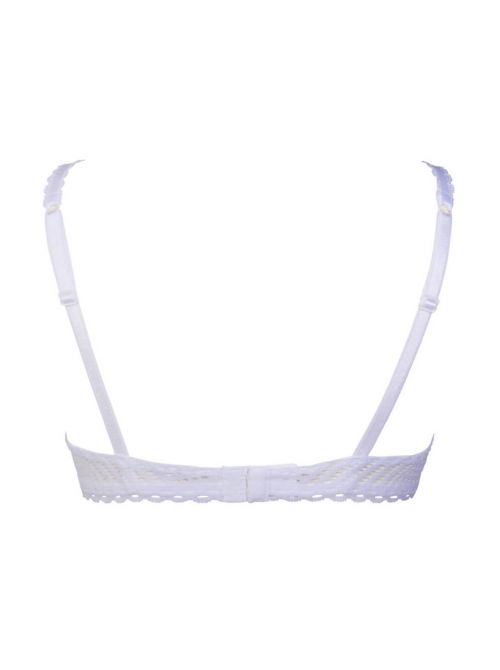 Tressage Graphic underwire bra, white