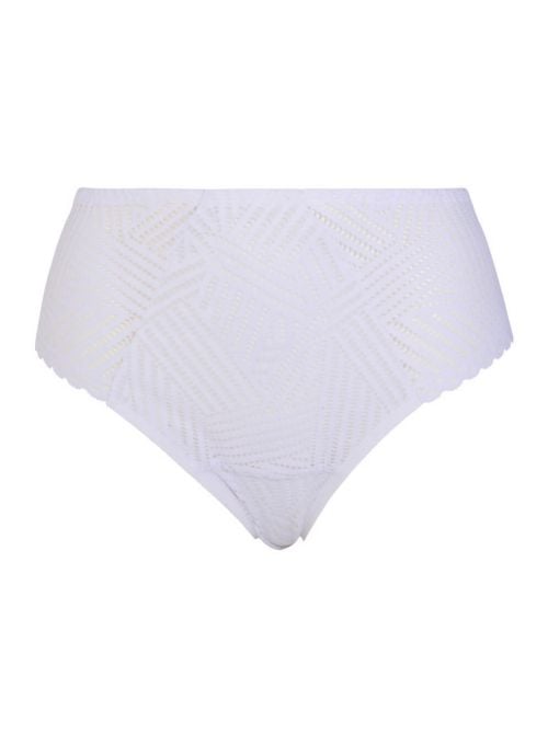 Tressage Graphic high-waisted briefs, white ANTIGEL