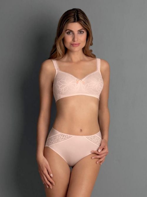 Selena slip a vita alta, pearl rose ROSA FAIA