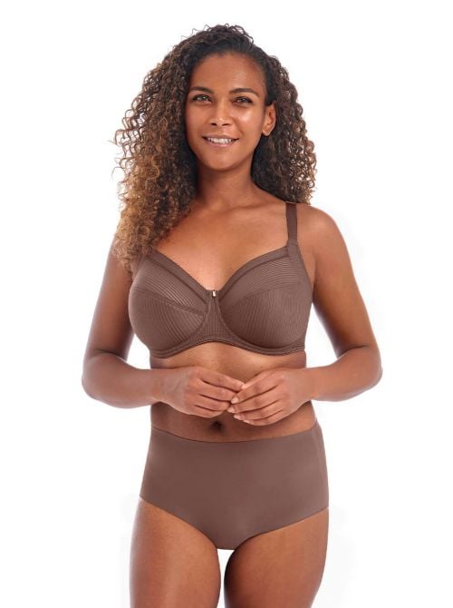 Fusion Reggiseno con ferretto e sostegno laterale, caffè