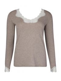 Simply Perfect T-shirt a manica lunga, chine beige