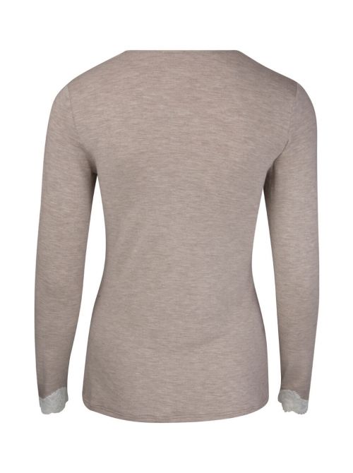 Simply Perfect T-shirt a manica lunga, chine beige