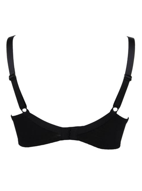 Sexy Resille reggiseno con ferretto coppe profonde, nero ANTIGEL