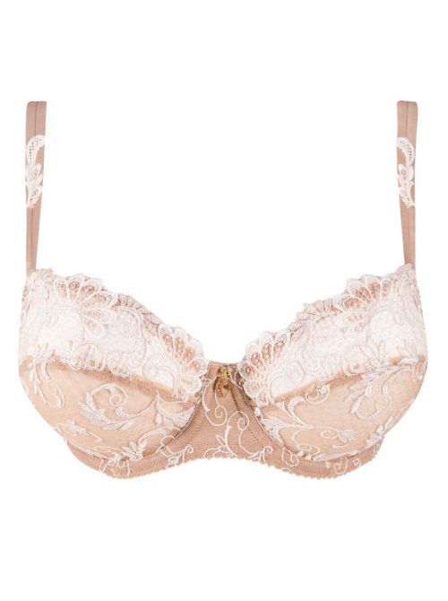 Guipure Charming underwired bra, nude