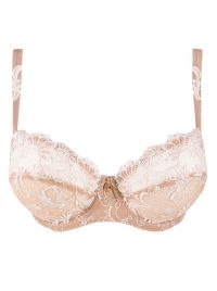 Guipure Charming underwired bra, nude