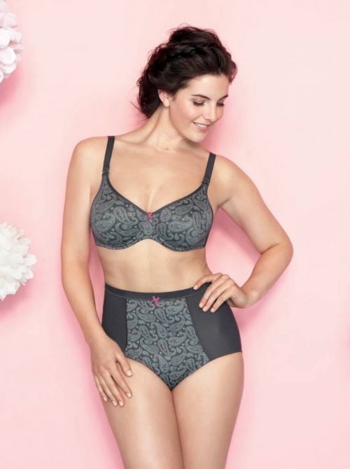 5092 Reggiseno per allattamento con ferretto. Fino Coppa I, grigio scuro