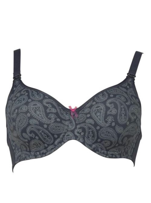 5092 Reggiseno per allattamento con ferretto. Fino Coppa I, grigio scuro