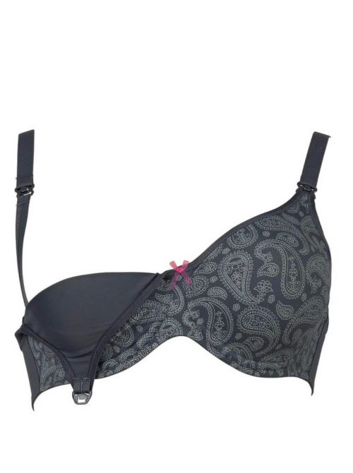5092 Reggiseno per allattamento con ferretto. Fino Coppa I, grigio scuro