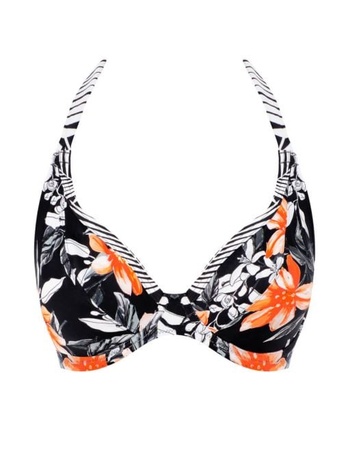 Port Maria reggiseno per bikini scollo profondo, fantasia floreale