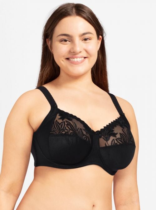 Amazone underwired bra, black