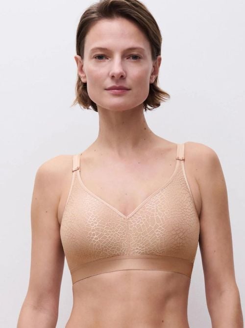 C Magnifique wire free bra,nude