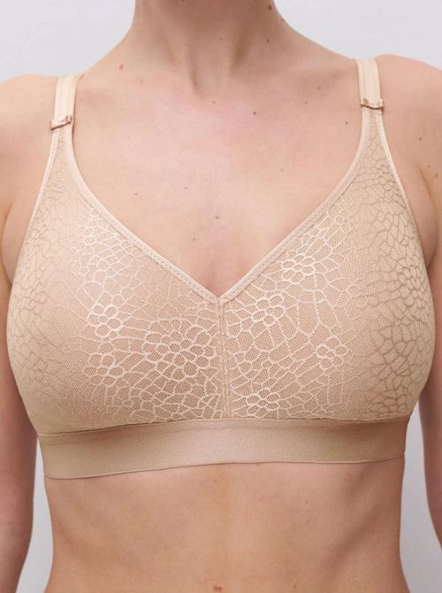 C Magnifique wire free bra,nude