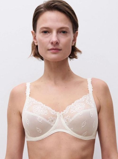 Champs Elysées underwired bra, ivory CHANTELLE