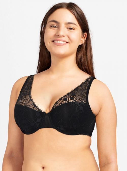 Day to Night Reggiseno spacer scollato, nero