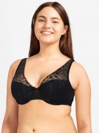 Day to Night Reggiseno spacer scollato, nero