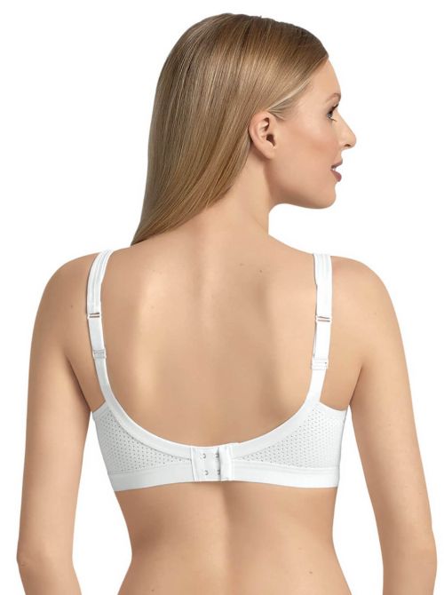 5051 non-wired nursing bra 90% cotton - up to J cup, white