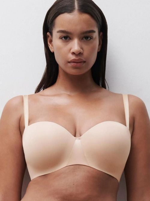 Essentiall underwired push up bra, beige CHANTELLE