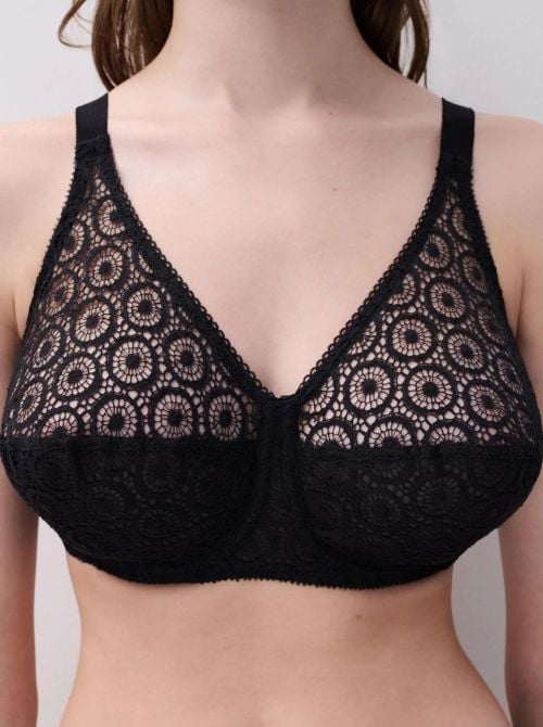 Amazone underwired bra, black