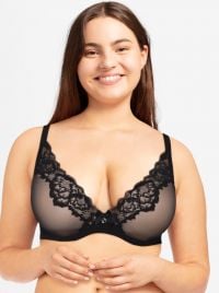 Orangerie Reggiseno scollato con ferretto, nero