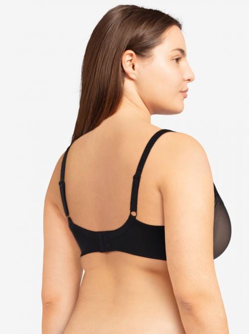 Orangerie Reggiseno scollato con ferretto, nero