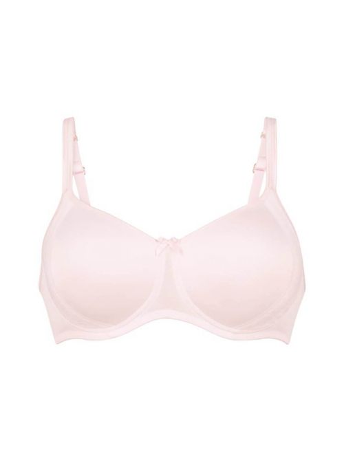 Fleur Non-wired bra with padded cups, blush pink