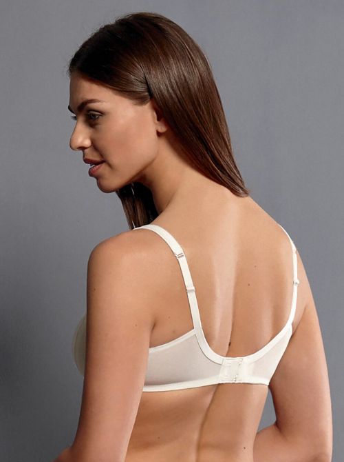 Fleur Non-wired bra with padded cups, crystal