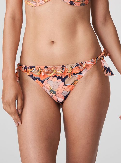 Melanesia slip con laccetti, coral flower PRIMADONNA SWIM